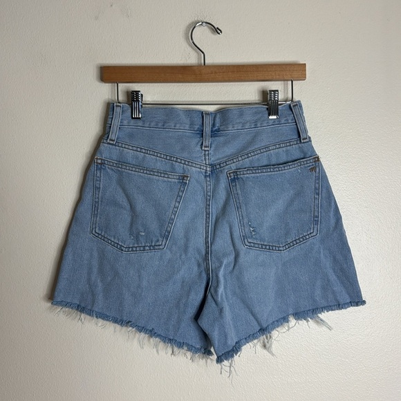 Madewell ladies the momjean denim cutoff shorts size 26 cute - Picture 8 of 10